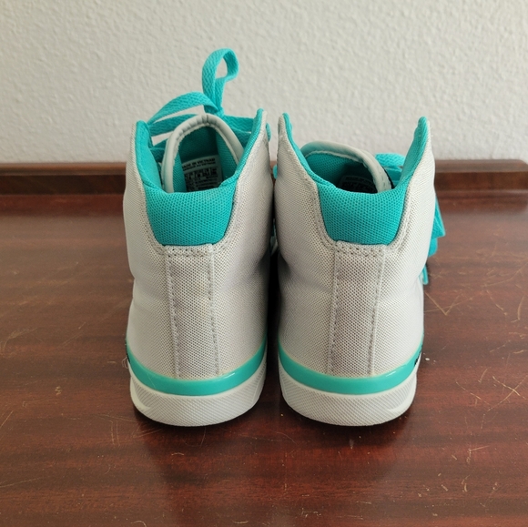 RARE Reebok CrossFit Nano Lite TR high top Teal/ light gray women's 8.5 LIKE NEW - Picture 3 of 9
